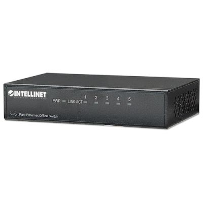 Intellinet 5-Port Fast Ethernet Office Switch, Metall, Desktop, IEEE 802.3az (Energy Efficient Ethernet)