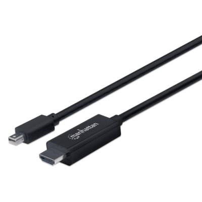 Manhattan 4K@60Hz Mini-DisplayPort auf HDMI-Kabel, Mini-DisplayPort-Stecker auf HDMI-Stecker, 1,8 m, schwarz