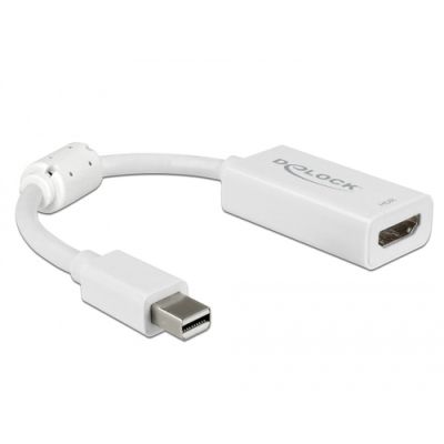 DeLOCK 63935 Videokabel-Adapter 0,1 m Mini DisplayPort HDMI Weiß