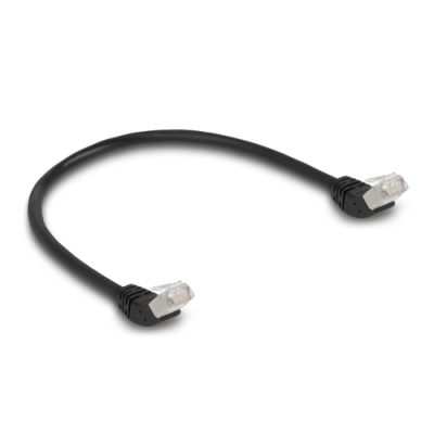 DeLOCK 80260 Netzwerkkabel Schwarz 0,5 m Cat6a SF/UTP (S-FTP)