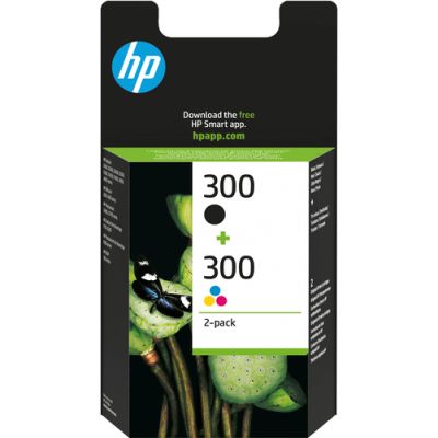 HP 300 2er-Pack Schwarz/Cyan/Magenta/Gelb Original Druckerpatronen