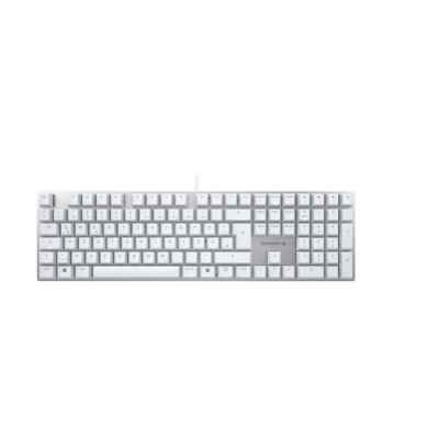 CHERRY KC 200 MX Tastatur USB QWERTZ Deutsch Silber, Weiß