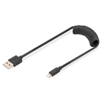 Digitus USB 2.0 - USB - A auf Lightning Spiralkabel