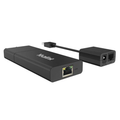 Yealink USB2CAT5E-EXT Netzwerksender & -empfänger Schwarz
