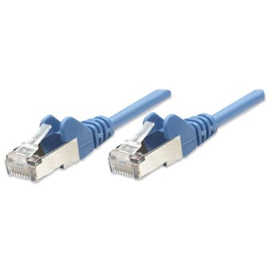 Intellinet Netzwerkkabel, Cat5e, SF/UTP, CCA, Cat5e-kompatibel, RJ45-Stecker/RJ45-Stecker, 7,5 m, blau