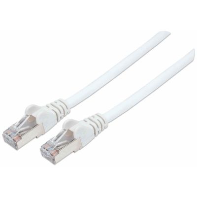 Intellinet Netzwerkkabel mit Cat6a-Stecker und Cat7-Rohkabel, S/FTP, 100% Kupfer, LS0H, 7,5 m, weiß