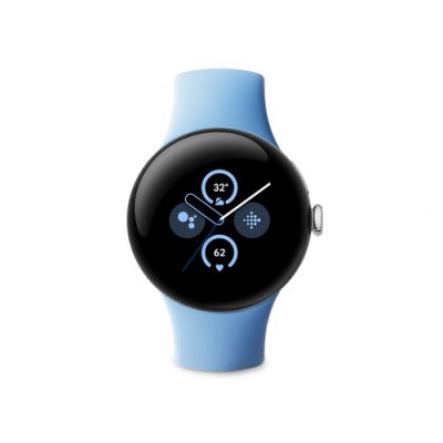 Google Pixel Watch 2 AMOLED 41 mm Digital Touchscreen 4G Silber WLAN GPS