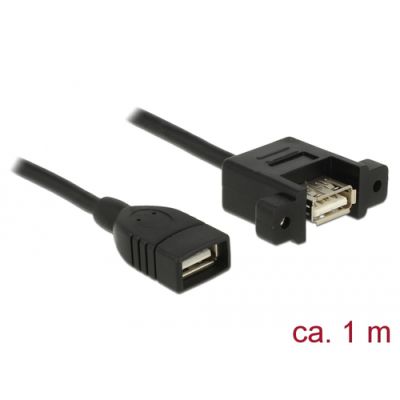 DeLOCK 85460 USB Kabel 1 m USB 2.0 USB A Schwarz