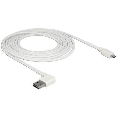 DeLOCK 85173 USB Kabel 3 m USB 2.0 USB A Micro-USB B Weiß