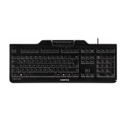 CHERRY KC 1000 SC Tastatur USB AZERTY Belgisch Schwarz
