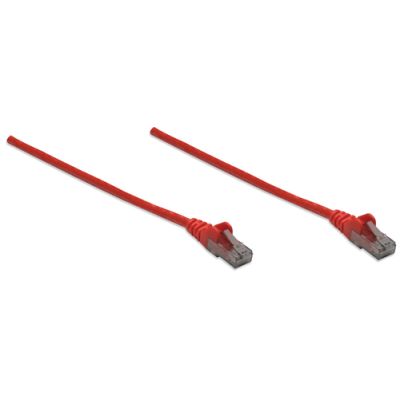 Intellinet Netzwerkkabel, Cat6, U/UTP, CCA, Cat6-kompatibel, RJ45-Stecker/RJ45-Stecker, 10,0 m, rot