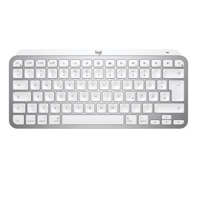 Logitech MX Keys Mini For Mac Minimalist Wireless Illuminated Keyboard Tastatur Bluetooth QWERTZ Schweiz Grau