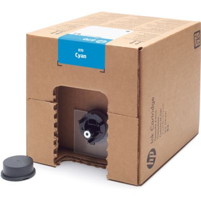 HP 870 Cyan PageWide XL Pro Druckerpatrone, 5 Liter