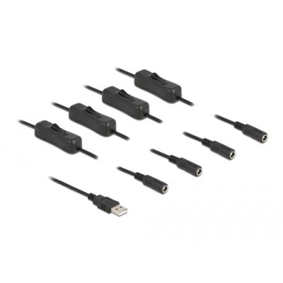 DeLOCK 86799 Stromkabel Schwarz 1 m USB A