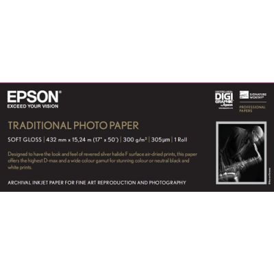 Epson Traditional Photo Paper, 17 Zoll x 15 m