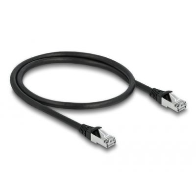 DeLOCK 80133 Netzwerkkabel Schwarz 0,5 m Cat6a S/FTP (S-STP)