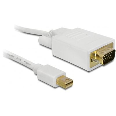 DeLOCK 2m mini DP/VGA VGA (D-Sub) Weiß