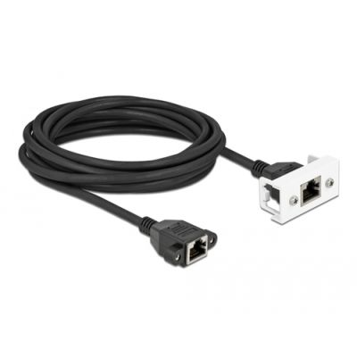 DeLOCK 87137 Netzwerkkabel Schwarz, Weiß 5 m Cat6a S/FTP (S-STP)
