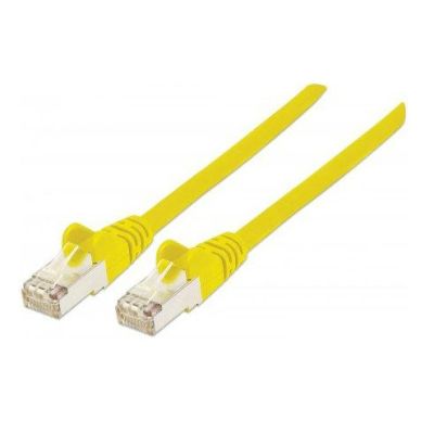 Intellinet Netzwerkkabel, Cat5e, SF/UTP, CCA, Cat5e-kompatibel, RJ45-Stecker/RJ45-Stecker, 1,0 m, gelb