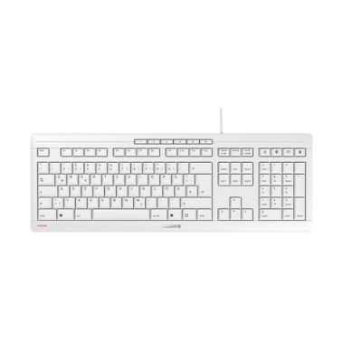 CHERRY STREAM KEYBOARD, Kabelgebundene Tastatur, hellgrau, USB (QWERTZ - DE)