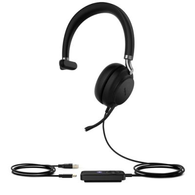 Yealink UH38 Mono Teams Kopfhörer Verkabelt & Kabellos Kopfband Anrufe/Musik USB Typ-C Bluetooth Schwarz