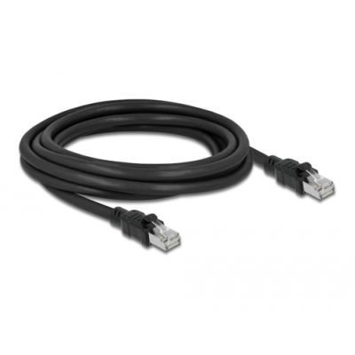 DeLOCK 80115 Netzwerkkabel Schwarz 3 m Cat6a F/UTP (FTP)