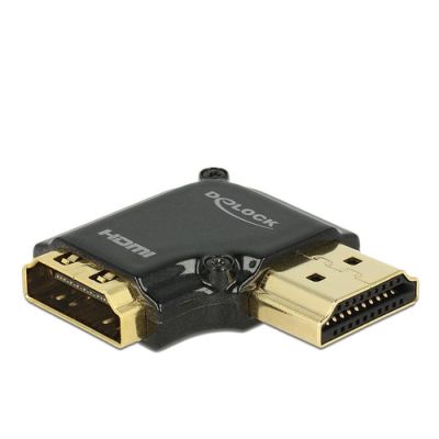 DeLOCK HDMI-A/HDMI-A, F/M, 90° Schwarz