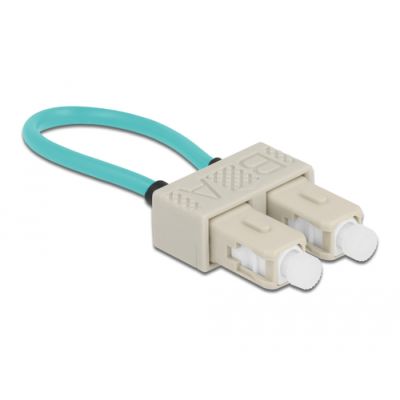 DeLOCK 86923 Glasfaserkabel 0,065 m SC OFC OM3 Beige