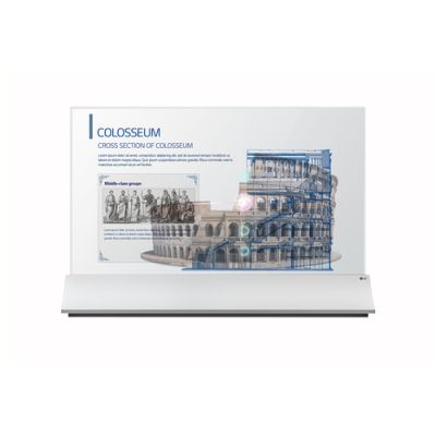 LG 55EW5PG-S Signage-Display Digital Signage Flachbildschirm 139,7 cm (55") OLED 400 cd/m² Full HD Schwarz Eingebauter Prozessor Web OS 18/7