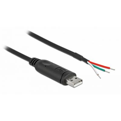 DeLOCK 62930 Serien-Kabel Schwarz 1 m USB 2.0 RS-232