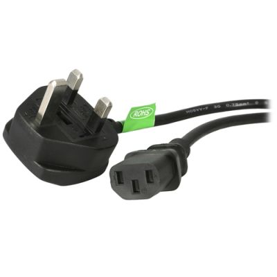 StarTech.com PXT101UK Stromkabel Schwarz 1,8 m BS 1363 C13-Koppler
