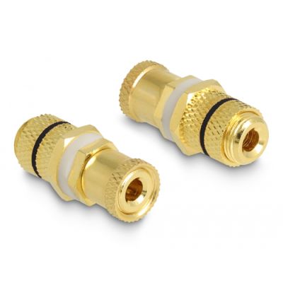 DeLOCK 64146 Drahtverbinder 2 x binding post Gold