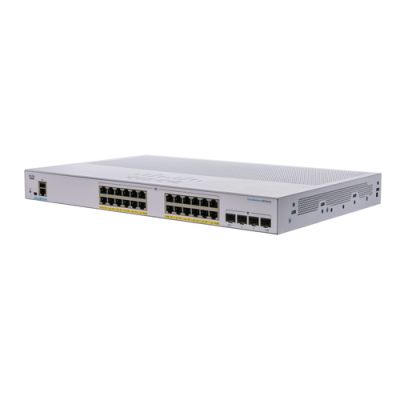 Cisco CBS350-24P-4X-UK Netzwerk-Switch Managed L2/L3 Gigabit Ethernet (10/100/1000) Power over Ethernet (PoE) Silber