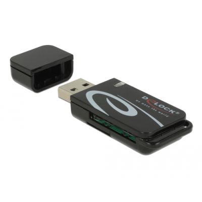DeLOCK 91602 Kartenleser USB 2.0 Schwarz