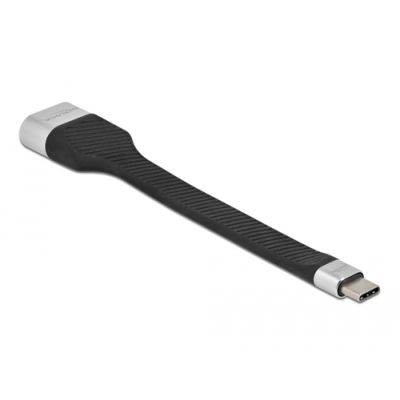 DeLOCK 86933 Videokabel-Adapter 0,14 m USB Typ-C HDMI Typ A (Standard) Schwarz, Silber
