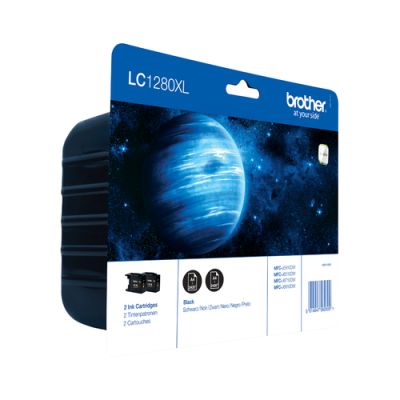 Brother LC1280XLBKBP2DR Druckerpatrone 2 Stück(e) Original Schwarz