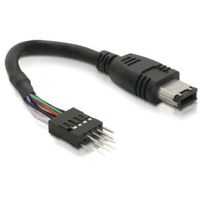 DeLOCK FireWire Cable 0,016 m Schwarz