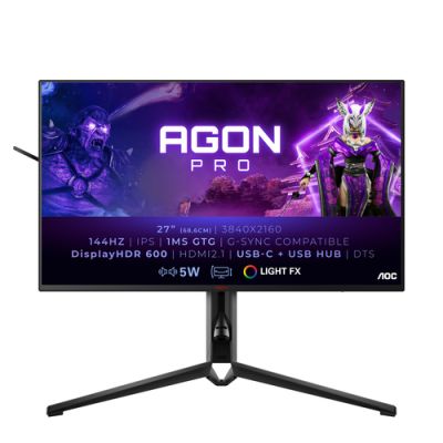 AOC AGON PRO AG274UXP Computerbildschirm 68,6 cm (27") 3840 x 2160 Pixel 4K Ultra HD LED Schwarz, Rot
