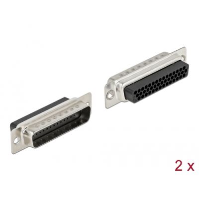 DeLOCK 66714 Drahtverbinder D-Sub HD 44 Pin Schwarz, Silber