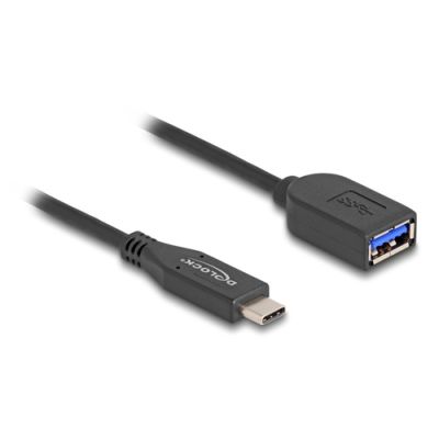 DeLOCK 60568 USB Kabel 0,5 m USB 3.2 Gen 2 (3.1 Gen 2) USB C USB A Schwarz