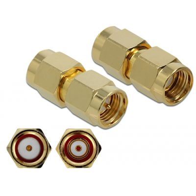 DeLOCK 89971 Drahtverbinder SMA, RP-SMA Gold