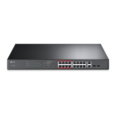 TP-Link TL-SL1218MP Netzwerk-Switch Unmanaged Fast Ethernet (10/100) Power over Ethernet (PoE) Schwarz