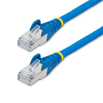 StarTech.com 7 m CAT6a Kabel - LSZH-Raucharm, Halogenfrei - 10 Gigabit RJ45 LAN Kabel - SFTP Patchkabel - Blau - CAT6a Verlegekabel - Abgeschirmtes Netzwerkkabel/Ethernet Kabel