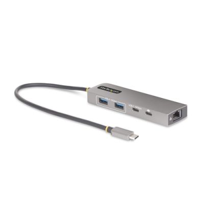 StarTech.com 3-Port USB-C Hub mit 2.5Gbps Ethernet und 100W Power Delivery Pass-Through, USB 3.2 10Gbps, 2x USB-A/1x USB-C, Mini USB Hub, USB C auf USB Adapter, USB C Verteiler