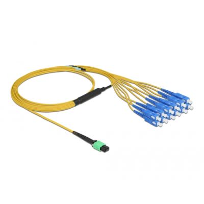 DeLOCK 84871 Glasfaserkabel 2 m MPO 12x SC Blau, Grün, Gelb