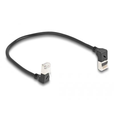 DeLOCK 80291 Netzwerkkabel Schwarz 0,25 m Cat6a S/FTP (S-STP)