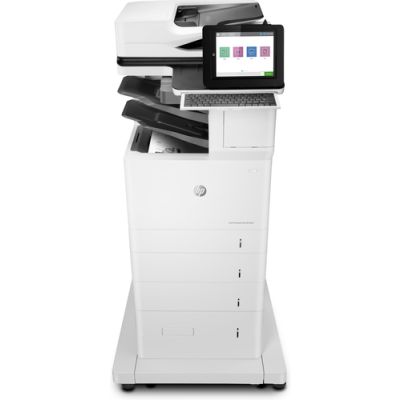 HP LaserJet Enterprise Flow MFP M635z, Drucken, Kopieren, Scannen, Faxen, Scannen in E-Mail; beidseitiger Druck; ADF für 150 Blatt; energieeffizient; hohe Sicherheit