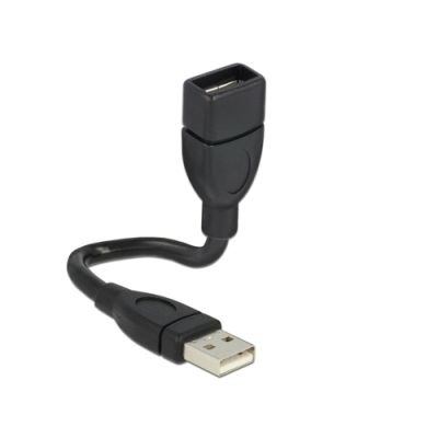 DeLOCK 15cm USB 2.0 USB Kabel 0,15 m USB A Schwarz