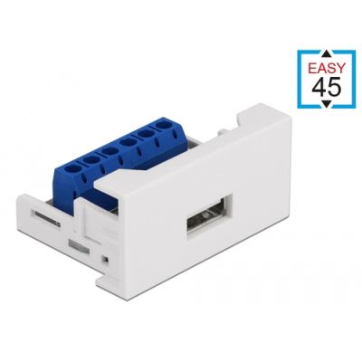 DeLOCK 81343 Drahtverbinder USB 2.0 Typ-A Weiß