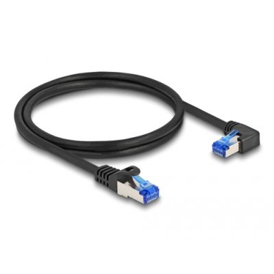 DeLOCK 80222 Netzwerkkabel Schwarz 1 m Cat6a S/FTP (S-STP)